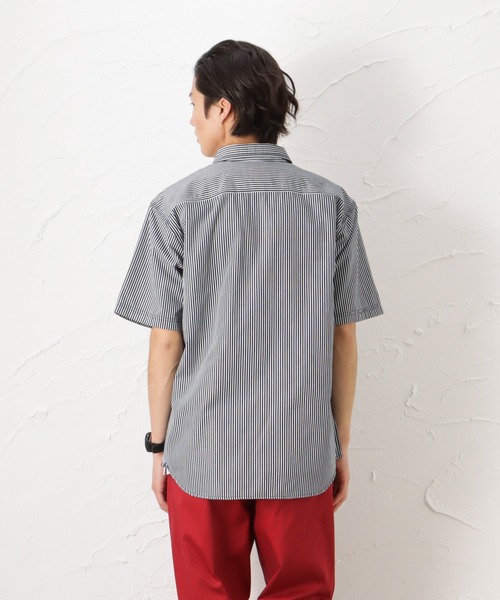 Dickies（ディッキーズ） シャツ 半袖 ヒッコリーストライプワーク
