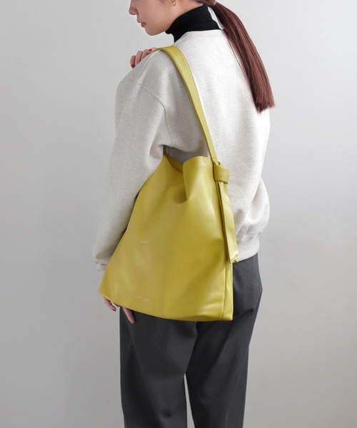 ANEMONE（アネモネ） トートバッグ レザー調ノットワンハンドルトート