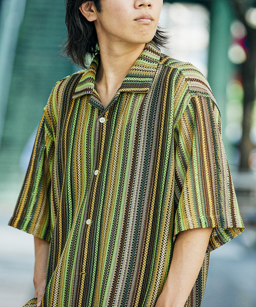JOURNAL STANDARD シャツ バルファレース オープンシャツ メンズ