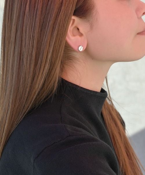 MUTURA ピアス SV925 ボルトスタッドピアス レディース メンズ