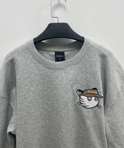 スウェット MALBON GOLF BUCKETS SWEAT タイガーバケッツ スウェットプルオーバー MALBON GOLF BUCKETS SWEAT タイガーバケッツ ボリエステル91%，