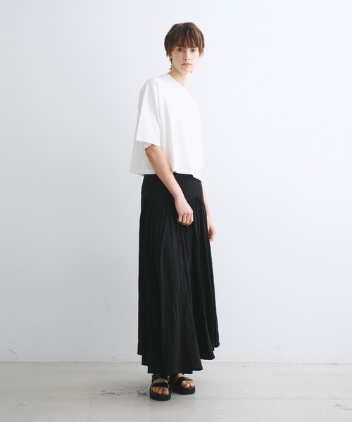 three dots（スリー ドッツ） ロング スカート ジャージーコレット