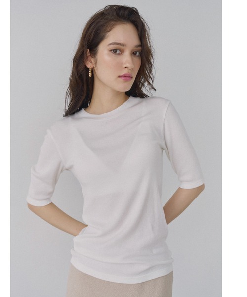 ALEXIA STAM（アリシアスタン） tシャツ Basic Rib Tee / BasicリブTee