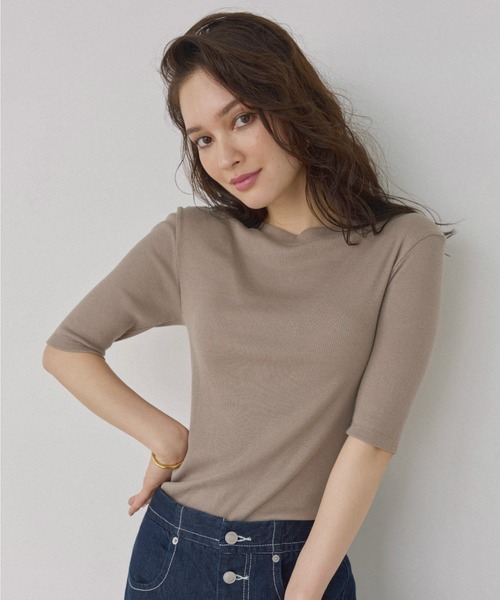 ALEXIA STAM（アリシアスタン） tシャツ Basic Rib Tee / BasicリブTee