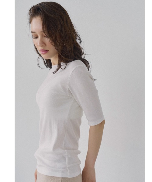 ALEXIA STAM（アリシアスタン） tシャツ Basic Rib Tee / BasicリブTee