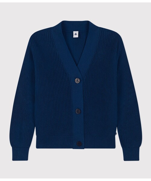PETIT BATEAU カーディガン コットンニットカーディガン