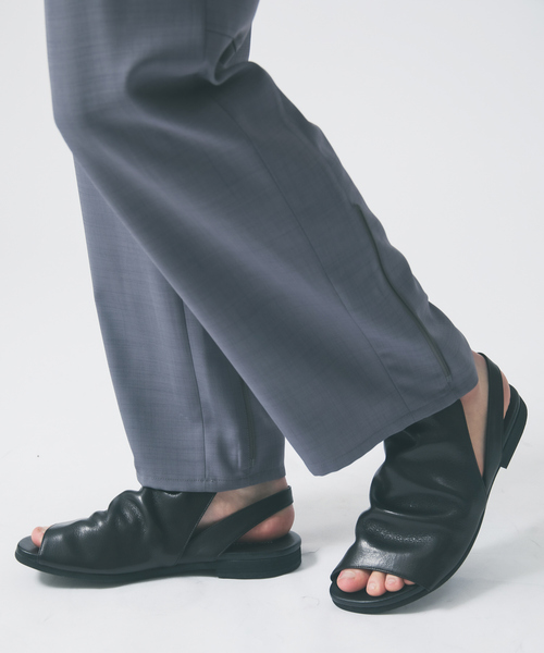 最新作の alfredoBANNISTER バック SHOES」ドレープ 「WRAP サンダル 靴