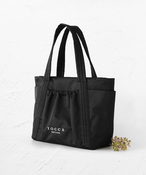 未使用品✨TOCCA トッカ　カゴバッグ　黒　リボン　2024SS トートバッグ TOCCA（トッカ） トートバッグ BICOLOR RIBBON TOTE トートバッグ