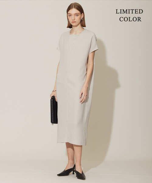 【UVケア・接触冷感・速乾・洗える】 FluidBackSatin ワンピース ICB ワンピース 「接触冷感・UVケア・速乾・洗える
