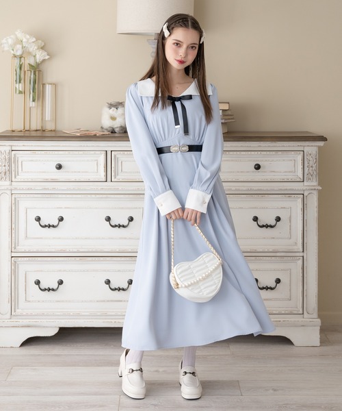 ★限定タイムセール★美品♡Curensology♡定3.3ラナボクシーワンピース クラシカルフリルロングワンピ | kawaii -outlet- | axes femme online