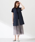 ベスト ジレ 「洗える」ボイルドワッシャー ジ...の詳細画像4