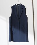 ベスト ジレ 「洗える」ボイルドワッシャー ジ...の詳細画像5