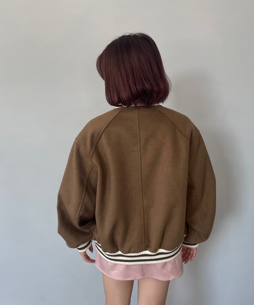 スタジャン フロントロゴスタジャン FD23W133「Fano Studios