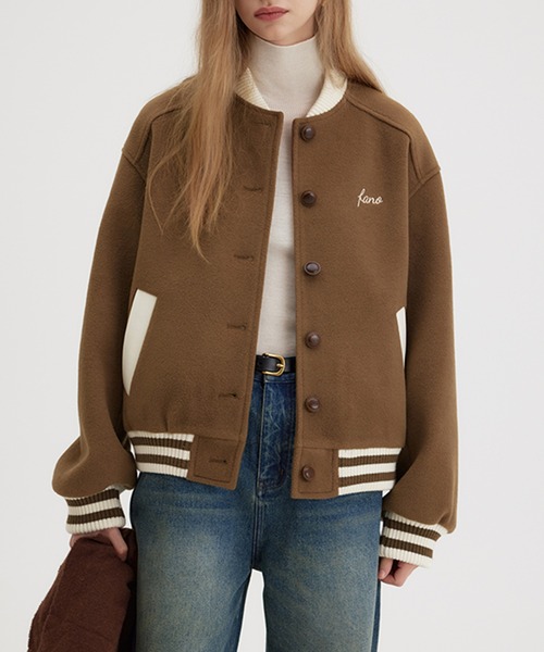 スタジャン フロントロゴスタジャン FD23W133「Fano Studios