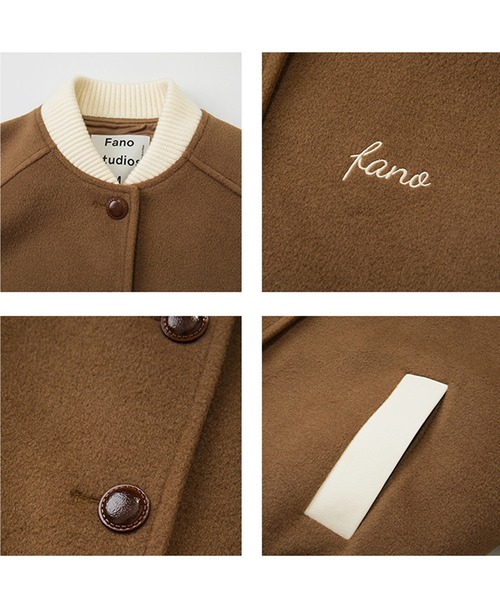 スタジャン フロントロゴスタジャン FD23W133「Fano Studios