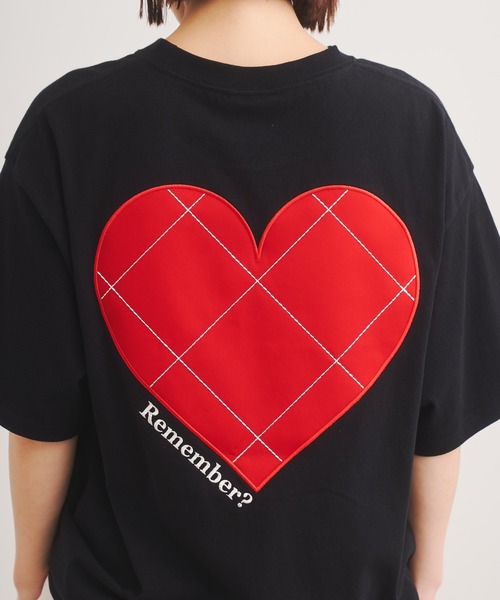 Remember. tシャツ BIG STITCH HEART T-SHIRTS / ビックステッチ