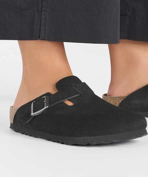 BIRKENSTOCK スエードレザー ボストン ブラック　黒　28㎝ ビルケン BIRKENSTOCK（ビルケンシュトック） サンダル Boston ボストン