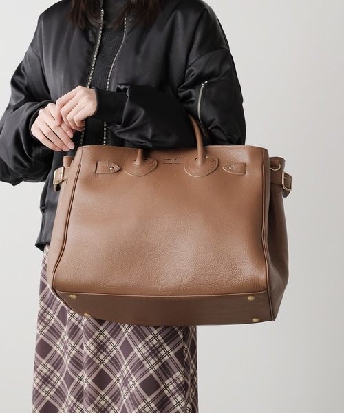 Young & Olsen ブラウンレザートートバッグ YOUNG&OLSEN The DRYGOODS STORE トートバッグ YOUNG ＆ OLSEN