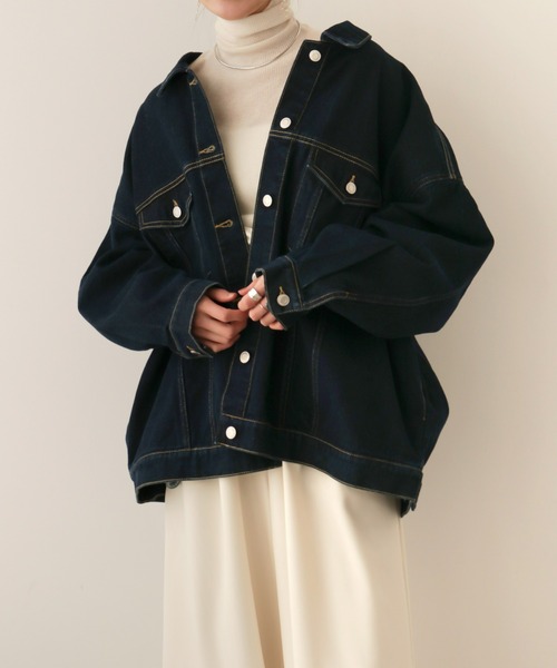 美品】Olu. オルドット ドロップショルダールーズデニムジャケット 