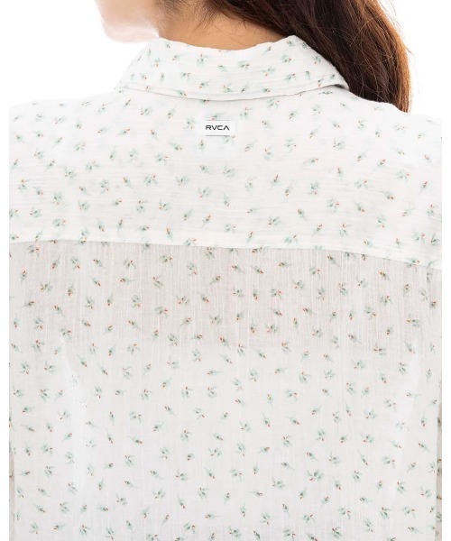 ブラウス シャツ RVCA レディース GIMME COVERUP ロングスリーブシャツ 「2024年夏モデル」/ルーカレトロテイスト花柄長袖シャツ RVCA ブラウス シャツ レディース GIMME COVERUP ロングスリーブ