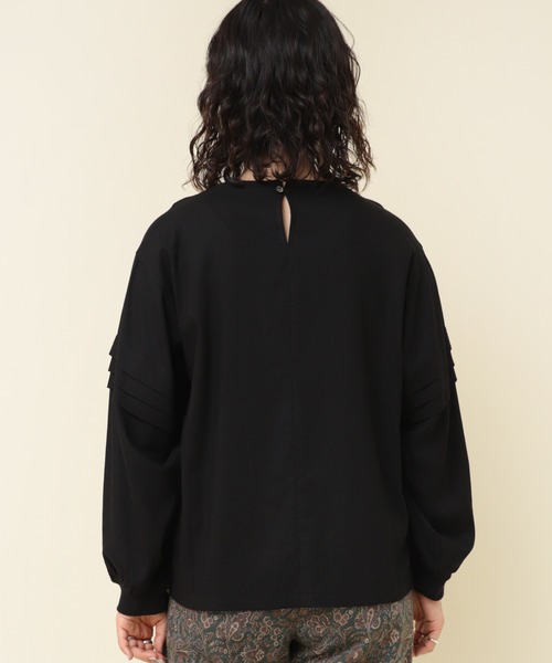 tシャツ B2852 リネンレーヨンリブコンビブラウス レディース RNA-N tシャツ B2852 リネンレーヨンリブコンビブラウス