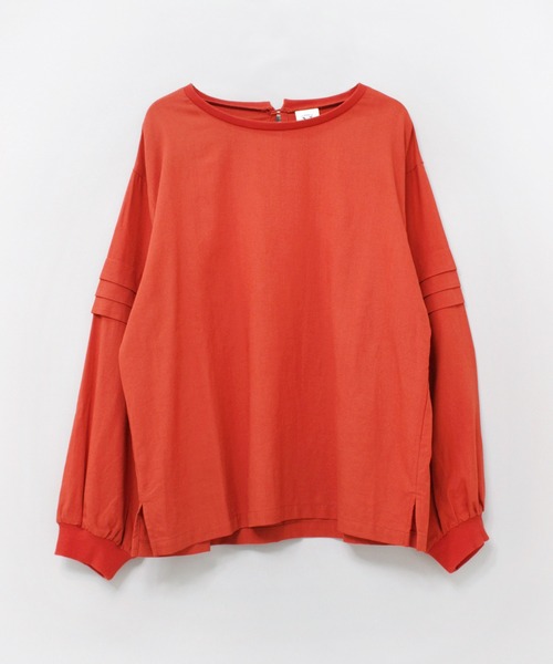 RNA-N tシャツ B2852 リネンレーヨンリブコンビブラウス