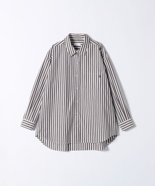 【1度使用】SHIPS any REPREVE ルーズポケットシャツ SHIPS any ブラウス シャツ any:「洗濯機可能」REPREVE レギュラー