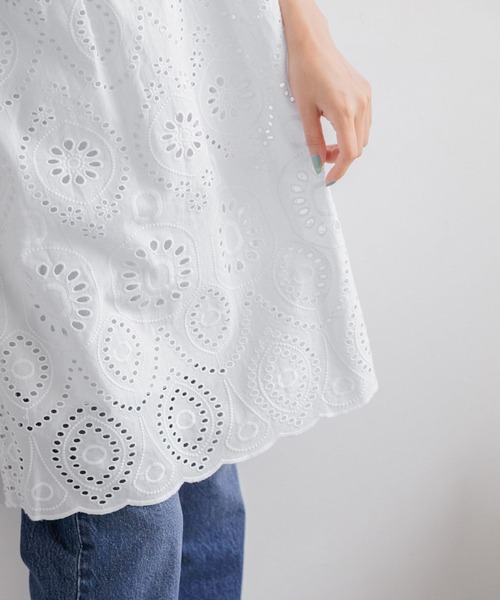 LOWRYS FARM（ローリーズファーム） ワンピース スカラップレースミニ