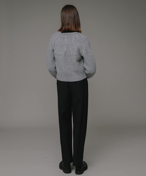 URBAN RESEARCH - URBAN RESEARCH ケーブルガウンニット URBAN RESEARCH Sonny Label ニット セーター MIXケーブルクルー