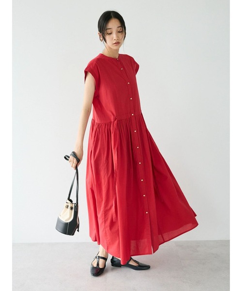 CRAFT STANDARD BOUTIQUE ワンピース インド綿フレンチスリーブ