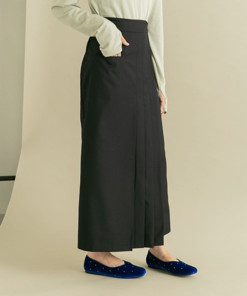 KBF（ケービーエフ） スカート ラップライクプリーツスカート