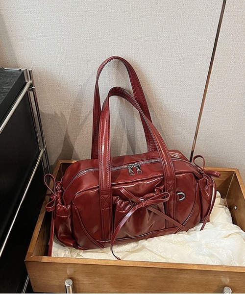 2000's パイソン レザー ボストンバッグ grunge y2k 蛇革 パンク y2k 平成ギャル 00s グランジ バッグ パイソン柄 レザー