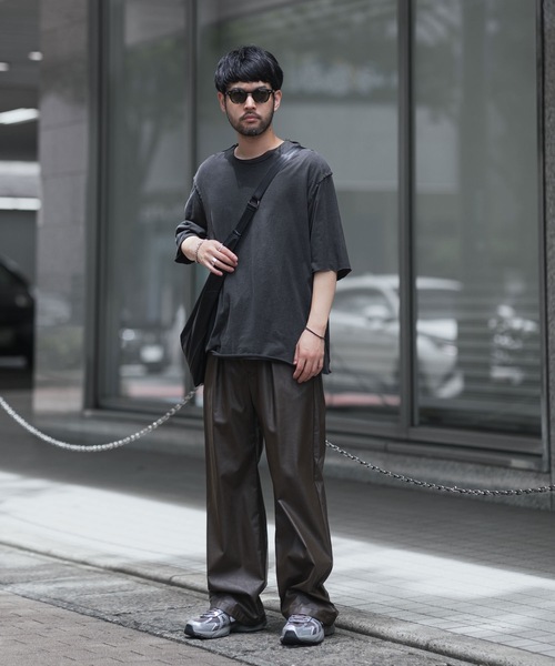 【SALE】ピマコットンジャージー Tシャツ 80/2 ピマコットンジャージー オーバーサイズド レイヤードS/S