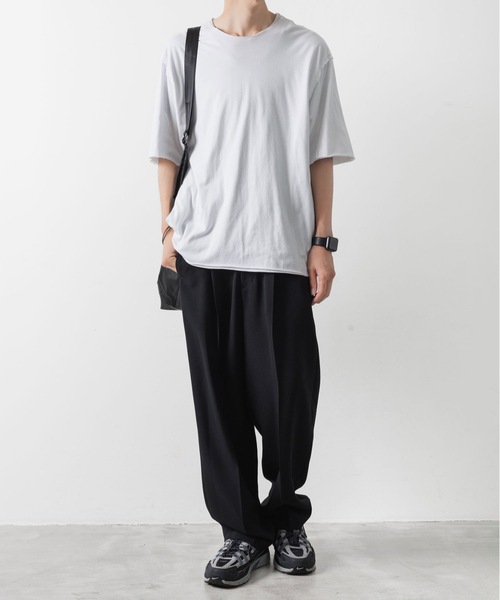 専用 2点 Big size 変形 ドレープ デザイン シャツ ATTACHMENT tシャツ 80/2 ピマコットンジャージー オーバー