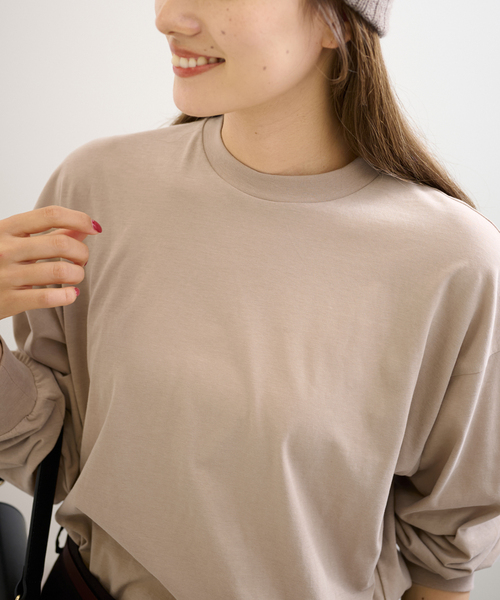 FRAMeWORK tシャツ ATON/エイトン FRESCA NUBACK LONG SLEEVE Tシャツ  