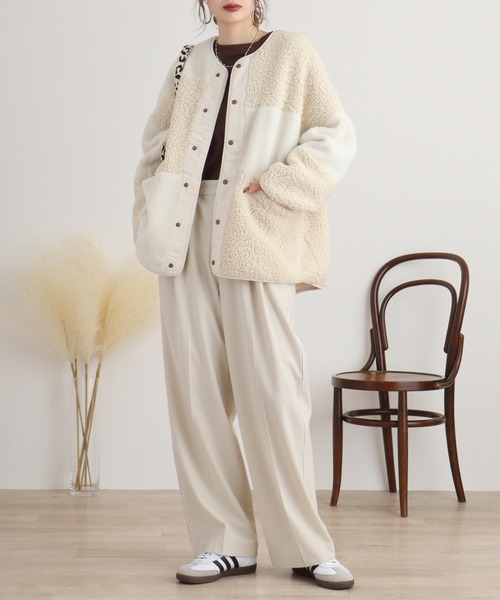 Many men, many minds. ブルゾン アウター MANYMENMANYMINDS ボア