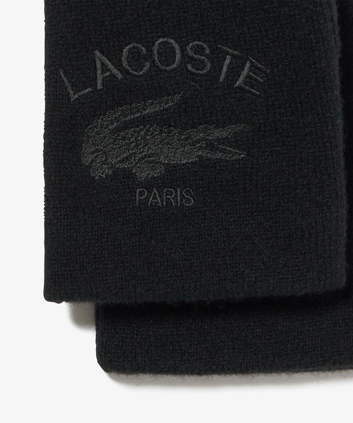 LACOSTE 手袋 ラムウールグローブ タッチパネル対応 23cm