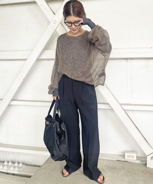 Spick＆Span tシャツ 「追加3」シアーボートネックプルオーバー