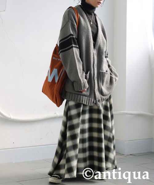 antiqua スカート 腰巻シャツ風スカート : ZOZOTOWN Yahoo!店