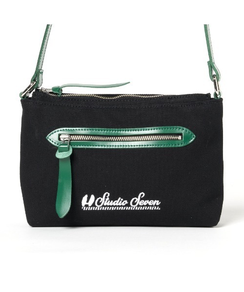 STUDIO SEVEN ショルダーバッグ バッグ Canvas ＆ Leather Shoulder