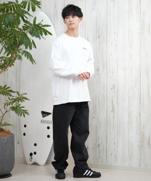 【RVCA】長袖 袖ロゴ Tシャツ ブラック / 送料無料 長袖Tシャツ メンズ ブランド ルーカ スポーツ Tシャツ ロンT