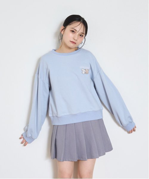 LOVETOXIC トレーナー 「GOODPRICE」2キャラ刺繍プルオーバー