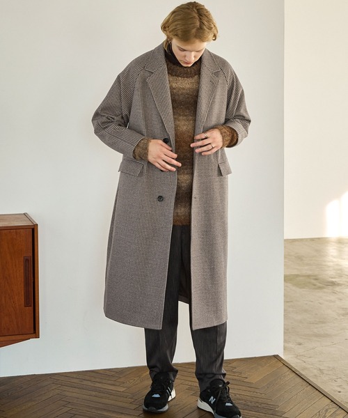 「EMMA CLOTHES」 チェスターコート M ダークネイビー メンズ_画像4