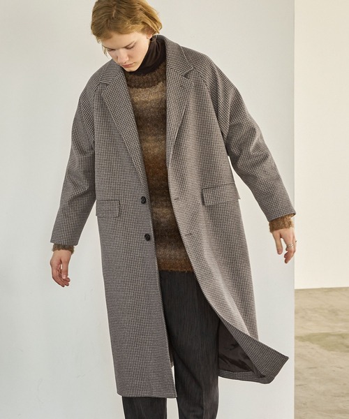 「EMMA CLOTHES」 チェスターコート M ダークネイビー メンズ_画像5