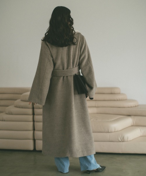 「VANNIE U」 コート M グレー レディース_画像5