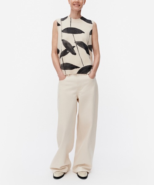 marimekkoニットセーター Sサイズ marimekko】Sesonki Unikko ニット プルオーバー (marimekko