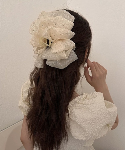 Kukuhime様ハンドメイド♡fancyファーBIGポニークリップ② Kukuhime様ハンドメイド♡fancyファーBIGポニークリップ②