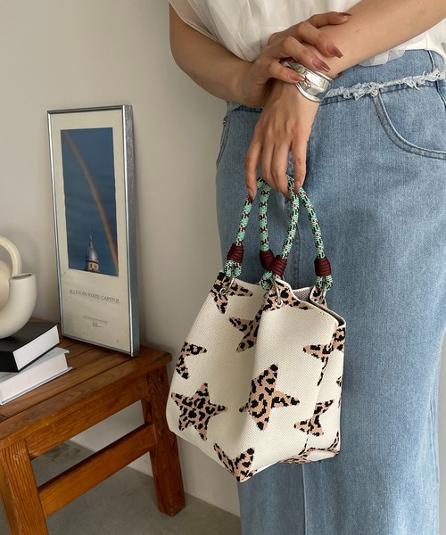 【M】Her lip to チェック柄バッグ Bags