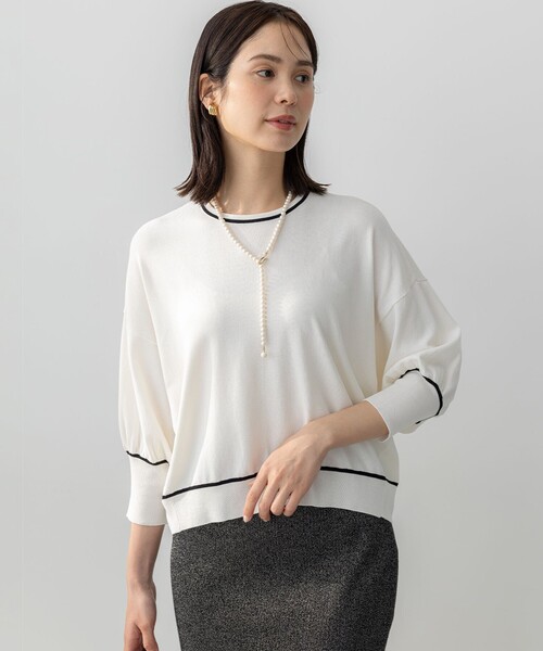 組曲（KUMIKYOKU） ニット セーター ドルマンスリーブ7分袖 ニットT