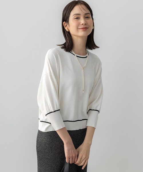 組曲（KUMIKYOKU） ニット セーター ドルマンスリーブ7分袖 ニットT